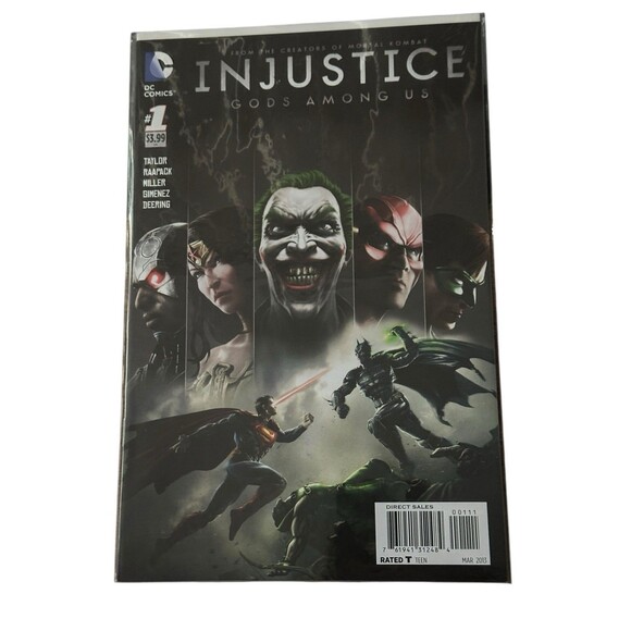 Injustice Gods Among Us 1 regular variant Harley Quinn Lobo Superman Joker Batma - Picture 2 of 16